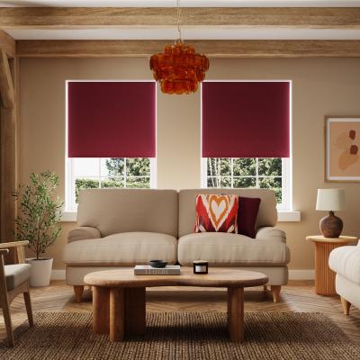 Dunelm Luna Wine Blackout Roller Blind Wine (Red)