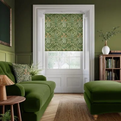 Dunelm William Morris Woodland Weeds Daylight Made to Measure Roller Blind