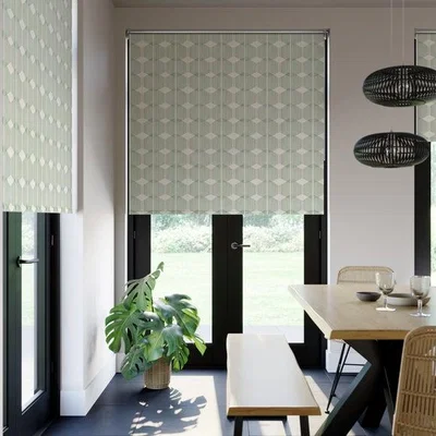 Dunelm Zander Geometric Print Daylight Made to Measure Roller Blind
