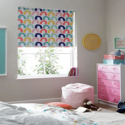 Habitat Habitat Kids Rainbow Blackout White Roller Blind - 90cm