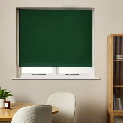 Habitat Habitat Blackout Forest Green Roller Blind - 60cm