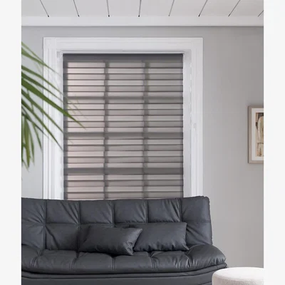 Homebase Night & Day Roller Blind - Dove Grey - 120x160cm