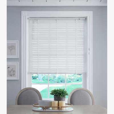 Homebase 50mm Wood Venetian Blind - White - 125x160cm