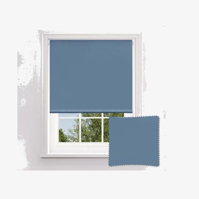 Homebase Blue Blackout Roller Blind - 90cm