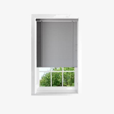Homebase Grey 50mm Faux Wood Venetian Blind - 60x160cm