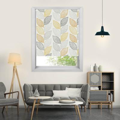 Homebase Lister Cartwright Spotted Vertical Leaf Blackout Blind - 90cm