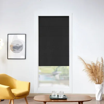 Homebase Roman Blind - Charcoal - 130x140cm