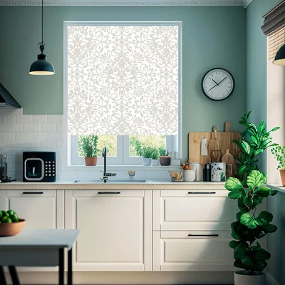Homebase Lister Cartwright Neutral Baroque Blackout Blind - 180cm