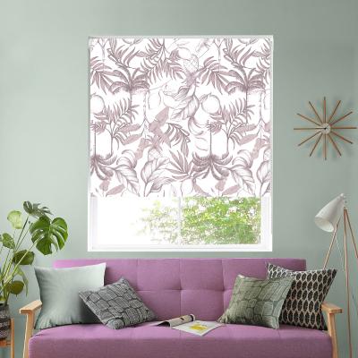 Homebase Lister Cartwright Dusk Pink Tropical Sketch Blackout Blind - 120cm