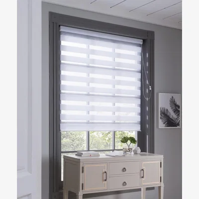 Homebase Night & Day Roller Blind - White - 80x160cm