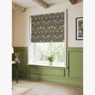 John Lewis Morris & Co. Strawberry Thief Daylight Roman Blind