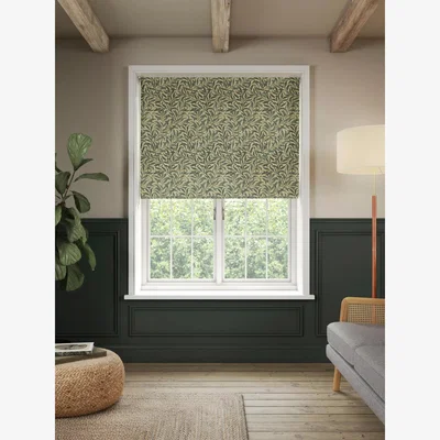 John Lewis Morris & Co. Willow Bough Daylight Roman Blind, Green
