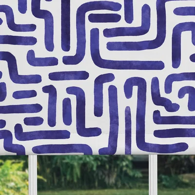 La Redoute Abstract Grid Blackout Roller Blind Made to Order