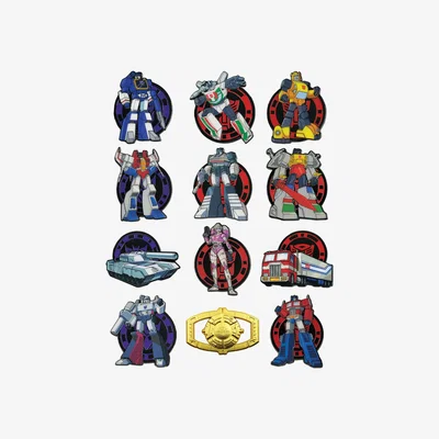 The Range Transformers Mystery Pin Badge CDU Containing 12 Blind Boxes - Multi