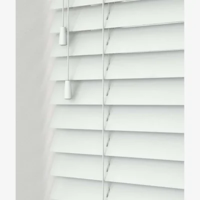 The Range Made To Measure Real Wood String Blinds - White / 181 - 195 cm / 10 - 120 cm