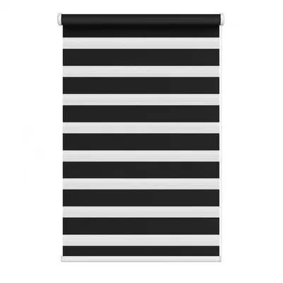 The Range Day  Night Zebra Roller Blind (165cm drop) - Black / 130