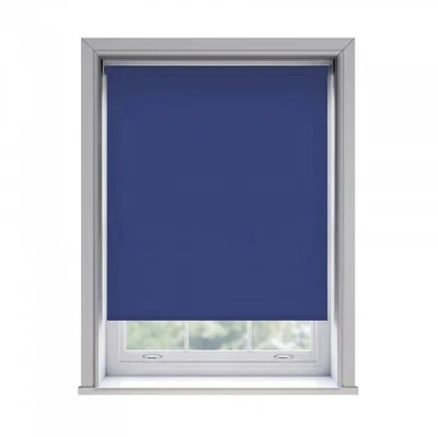 The Range No Drill Thermal Blackout Roller Blind (170cm Drop) - Navy / 145