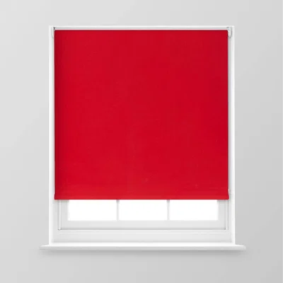 The Range A.Unique Home Premium Trimmable Thermal Blackout Roller Window Blind - Red  / 150cm