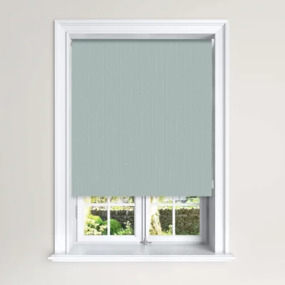 The Range Herringbone Blackout Roller Blinds Easy Fit Child Safety Included - Blue / 210W x 140H cm