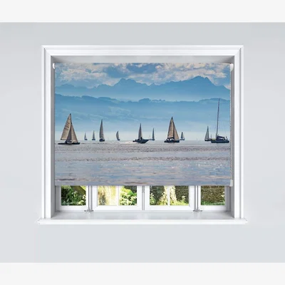 The Range Lister Cartwright Photographic Scenic Sailing Design Blackout Roller Blinds - Scenic Sailing / 200 X 160 CM