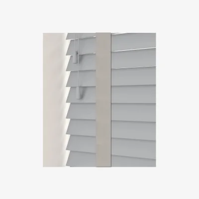 The Range Faux Wood Venetian Blinds with Tapes - Dove Grey / 140cm