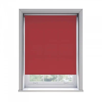 The Range No Drill Thermal Blackout Roller Blind (170cm Drop) - Red / 100