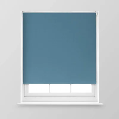 The Range A.Unique Home Premium Trimmable Thermal Blackout Roller Window Blind - Blue Stone / 180cm