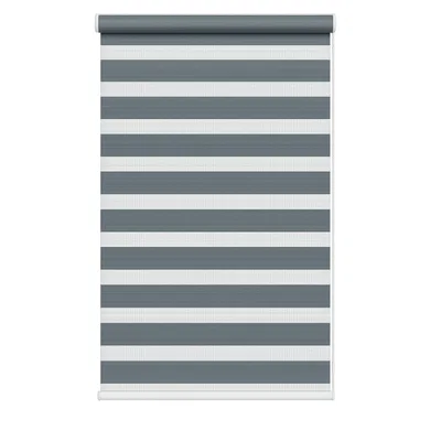 The Range Day  Night Zebra Roller Blind (165cm drop) - Grey / 70