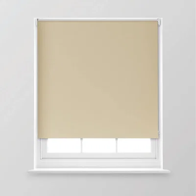 The Range A.Unique Home Premium Trimmable Thermal Blackout Roller Window Blind - Natural / 150cm