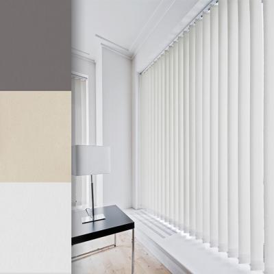 The Range Blackout Plain Vertical Blind Complete Set - White / 240cm / 90cm