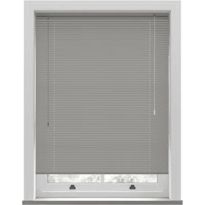 The Range 25mm Slats PVC Venetian Blind - Grey / 152cm / 75