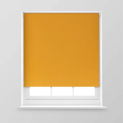 The Range A.Unique Home Premium Trimmable Thermal Blackout Roller Window Blind - Ochre  / 120cm