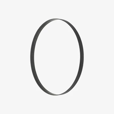 Amara Wireworks - Glance Round Wall Mirror 660 - Dark Oak