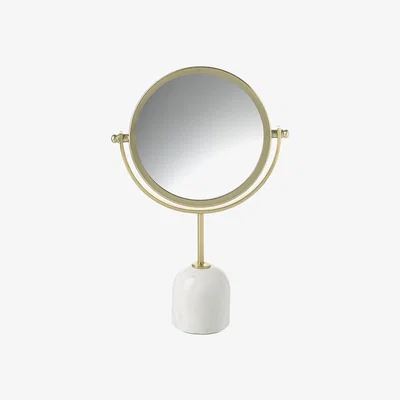 Amara Parlane - Ida Marble Table Mirror - White