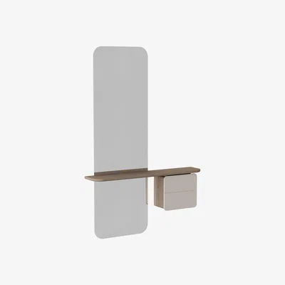 Amara UMAGE - One More Look Mirror - Oak - Pearl White