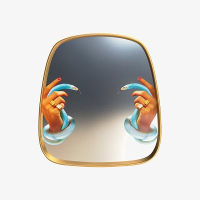 Amara Seletti wears Toiletpaper - Toiletpaper Mirror - Hands with Snakes