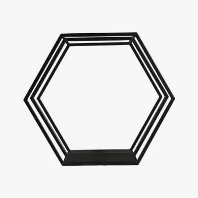 Amara Light & Living - Hual Wall Rack & Mirror - Matte Black