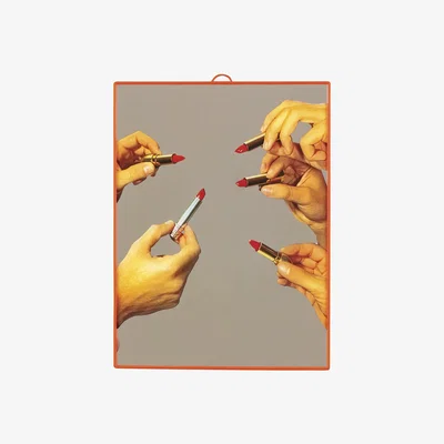 Amara Seletti wears Toiletpaper - Toiletpaper Mirror - Lipstick