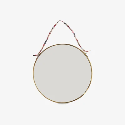 Amara Nkuku - Kiko Round Mirror - Antique Brass - Small