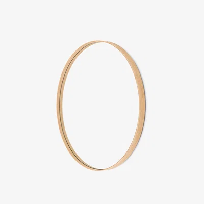 Amara Wireworks - Glance Round Wall Mirror - Oak - 66cm