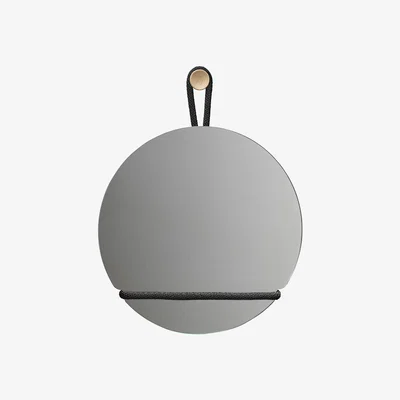 Amara Design House Stockholm - Lasso Mirror - Clear/Black - Round