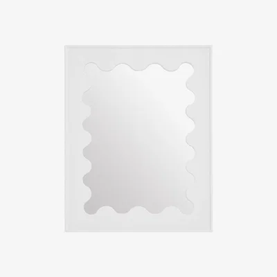 Amara Jonathan Adler - Ripple Lacquer Mirror - White