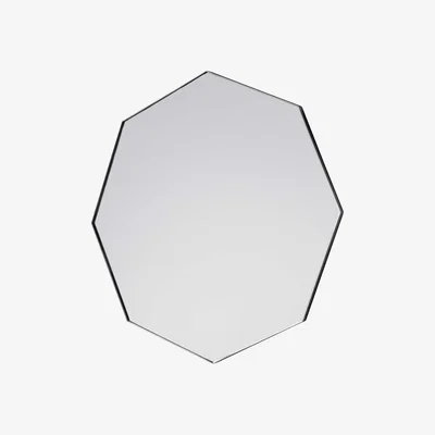 Barker and Stonehouse Octagon Mirror, Black | Barker & Stonehouse