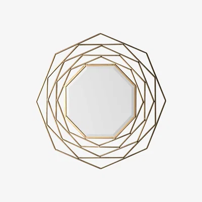Barker and Stonehouse Gold Borders Mirror | Barker & Stonehouse