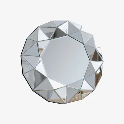 Barker and Stonehouse Round Multi Faceted Mirror, 776 Glass | Barker & Stonehouse