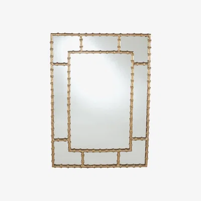 Barker and Stonehouse Metal Bamboo Mirror, Gold | Barker & Stonehouse