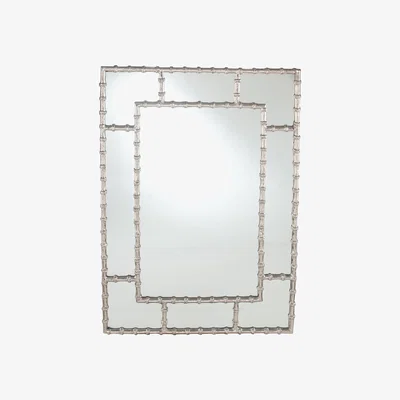 Barker and Stonehouse Silver Metal Bamboo Mirror | Barker & Stonehouse
