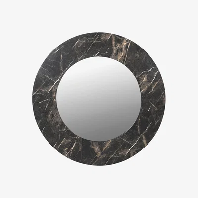 Barker and Stonehouse Marble Effect Mirror, Black | Barker & Stonehouse