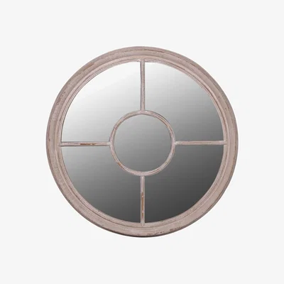 Barker and Stonehouse Round Taupe Mirror | Barker & Stonehouse