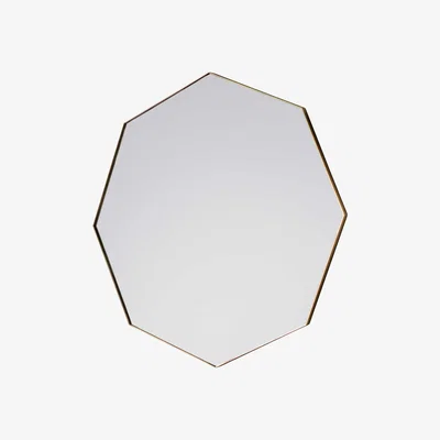 Barker and Stonehouse Octagon Mirror, Gold